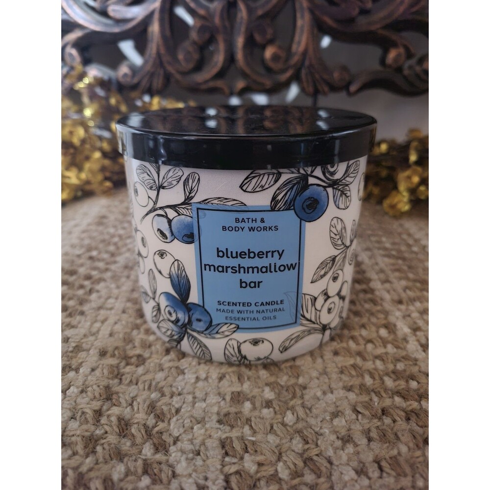 Blueberry Marshmallow Bar - Bath and Body Works 3-Wick Candle